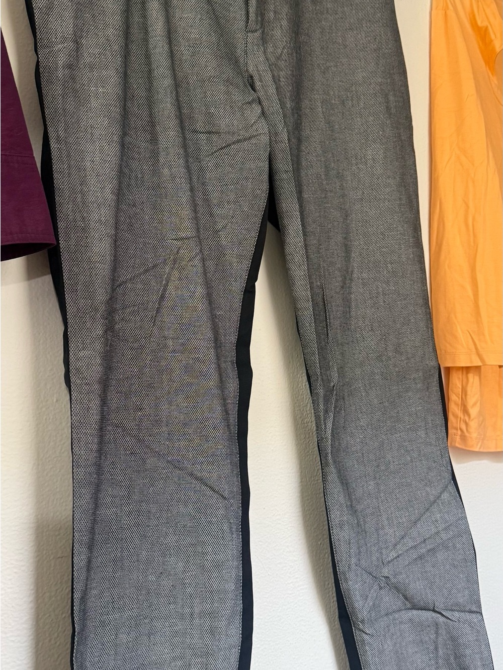 Banana Republic Gray Tweed Look Sloan Slim Pants with Black Back